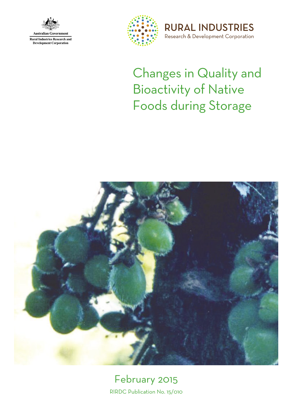 Changes in Quality and Bioactivity of Native Foods During Storage