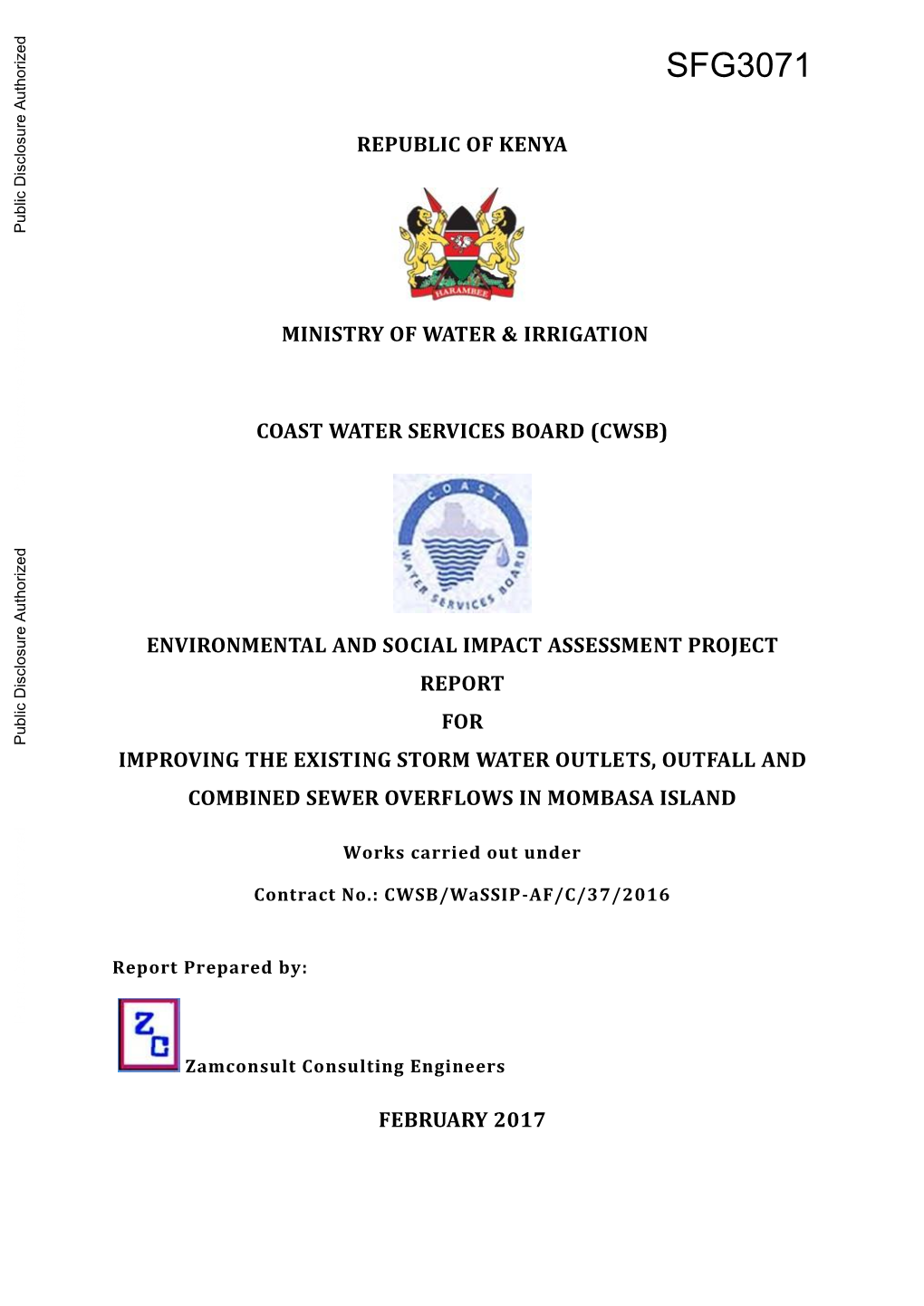 KENYA Public Disclosure Authorized