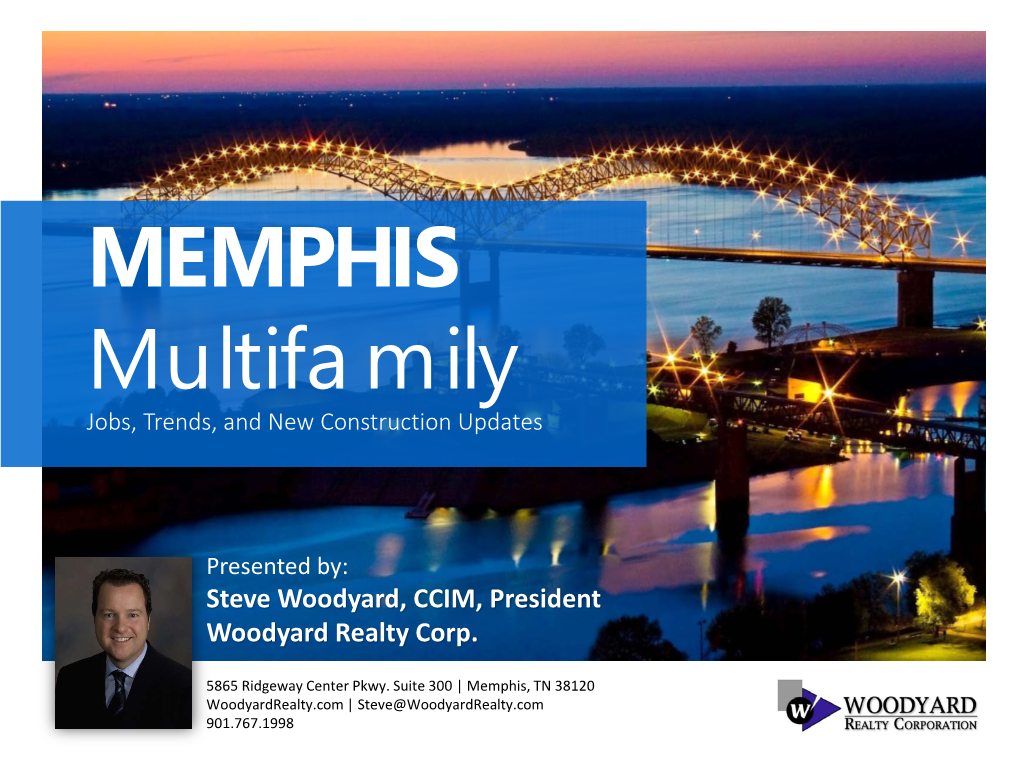 MEMPHIS Multifamily Jobs, Trends, and New Construction Updates