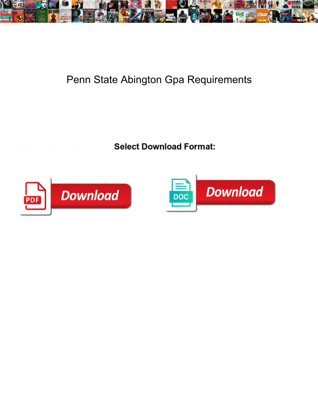Penn State Abington Gpa Requirements