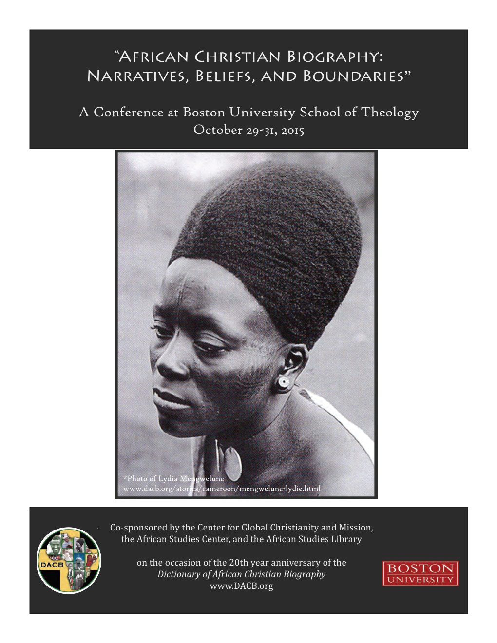 “African Christian Biography: Narratives, Beliefs, and Boundaries”