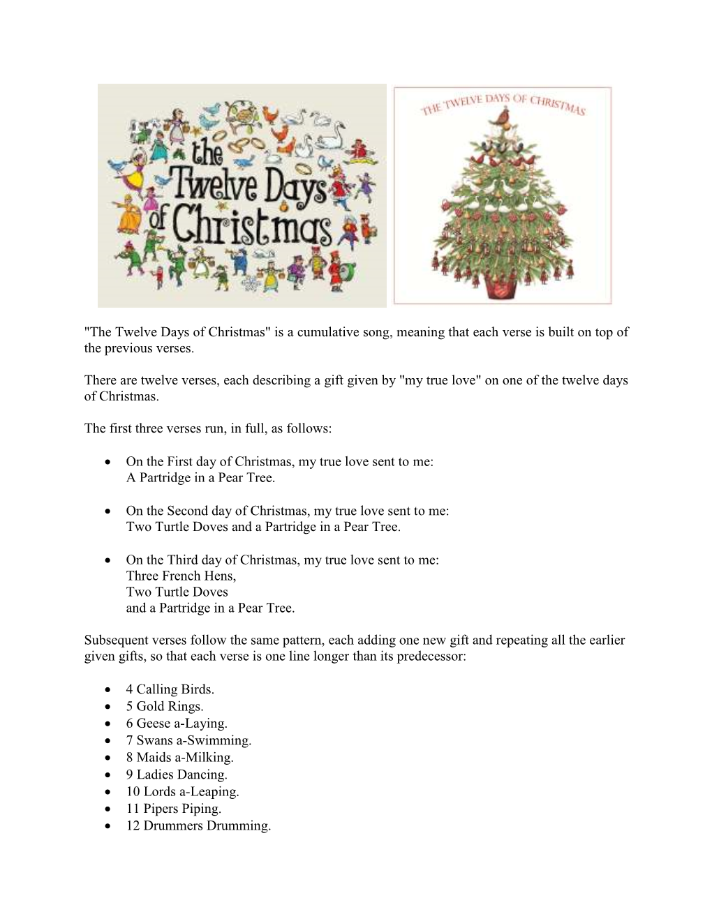 The Twelve Days of Christmas