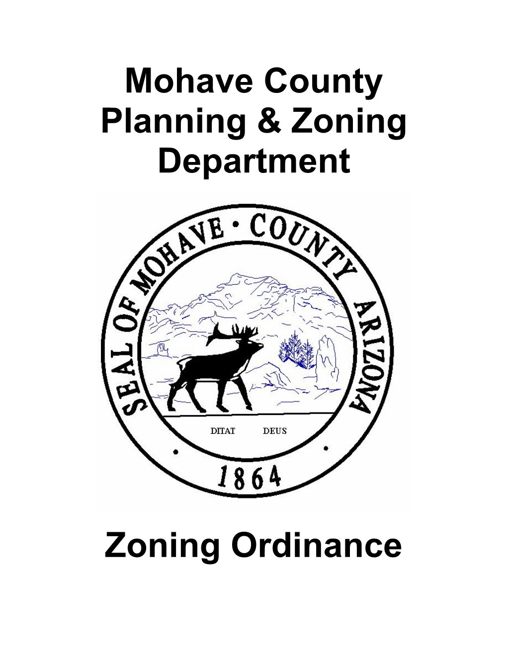 Mohave County Planning & Zoning Department Zoning Ordinance