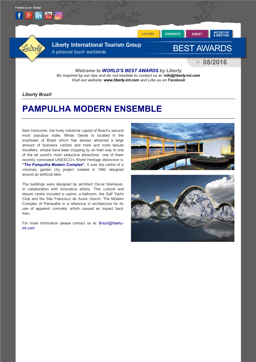 Best Awards Pampulha Modern Ensemble