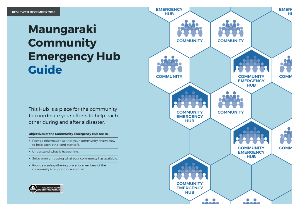 Maungaraki Community Emergency Hub Guide