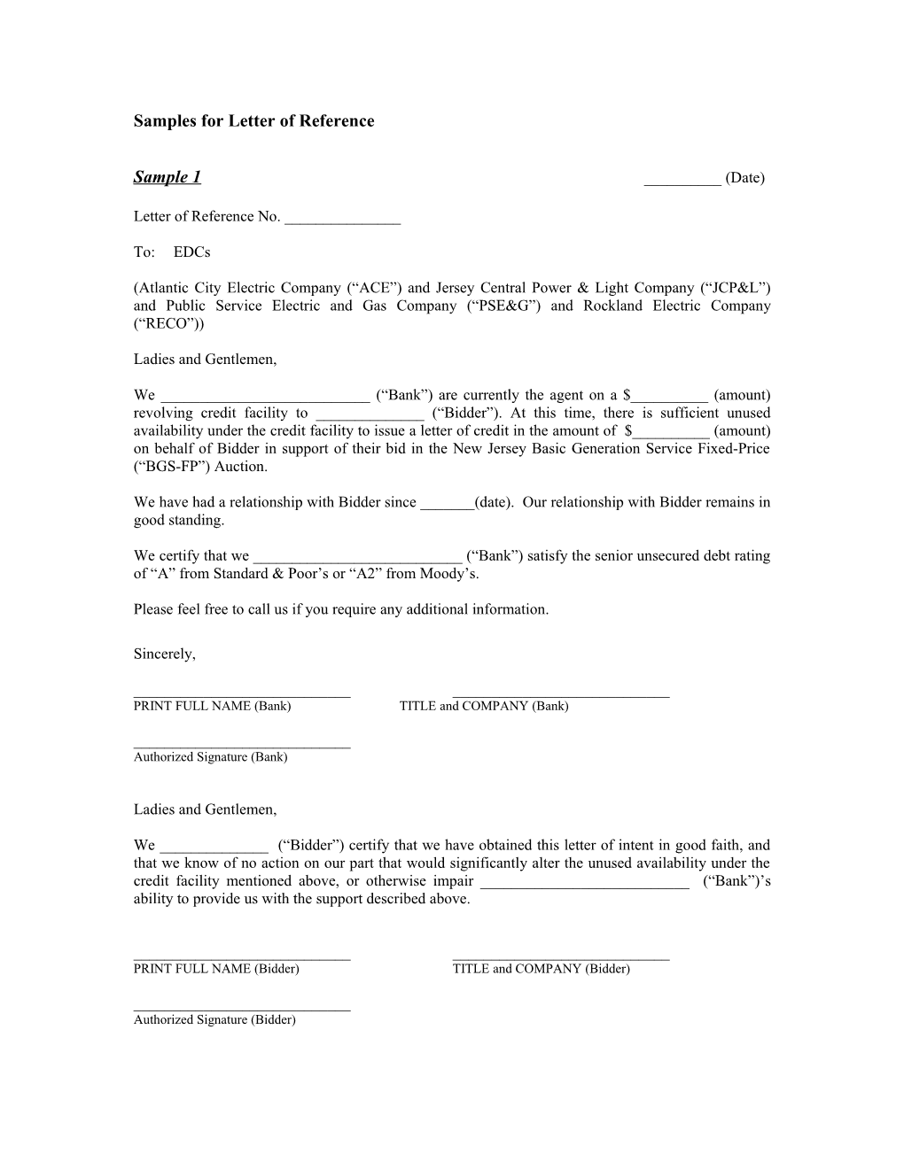 Sample Bgs-Fp Bid Bond Form