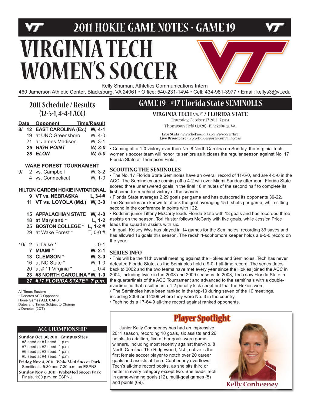 Virginia Tech Women's Soccer