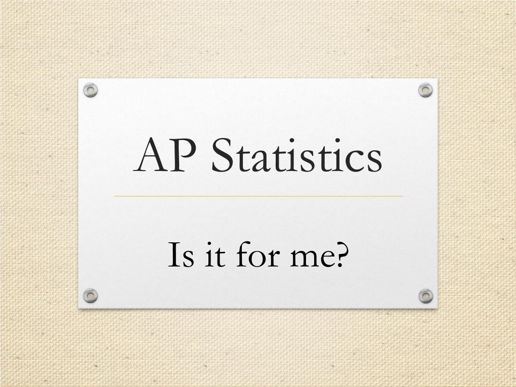 AP Statistics