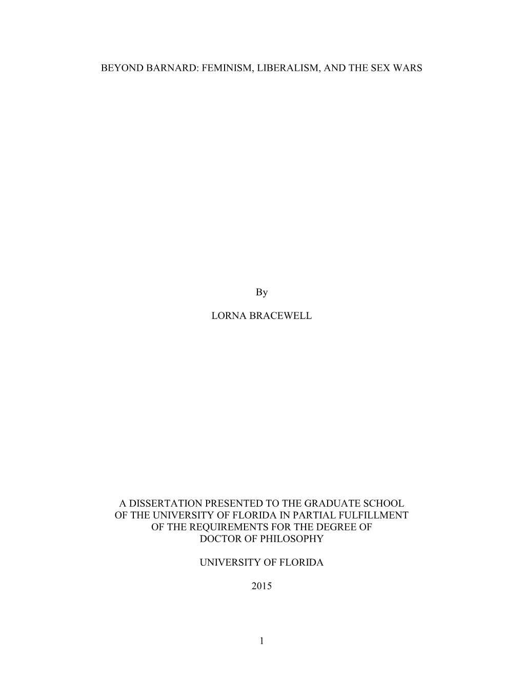 University of Florida Thesis Or Dissertation Formatting