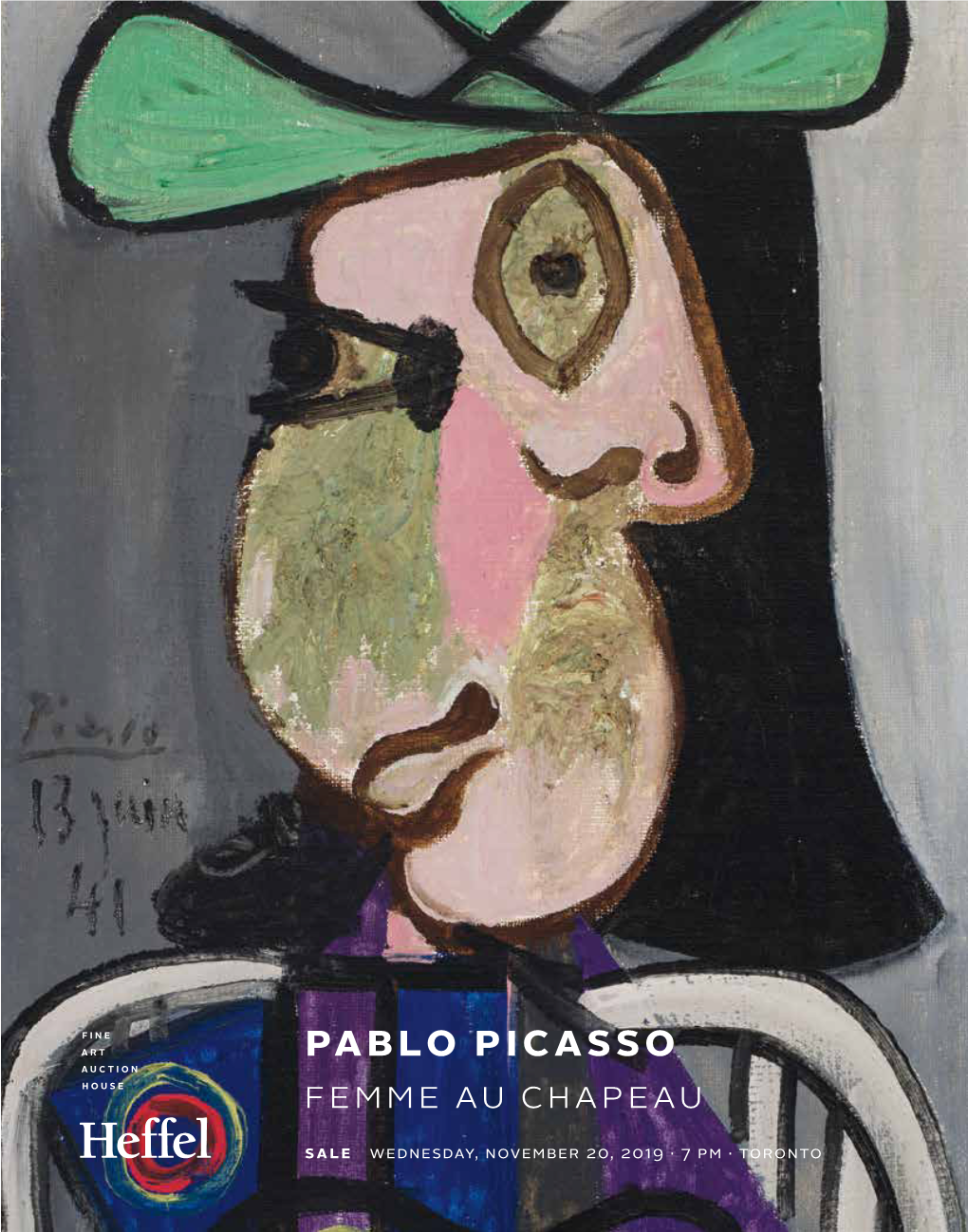 PABLO Picasso FEMME AU CHAPEAU