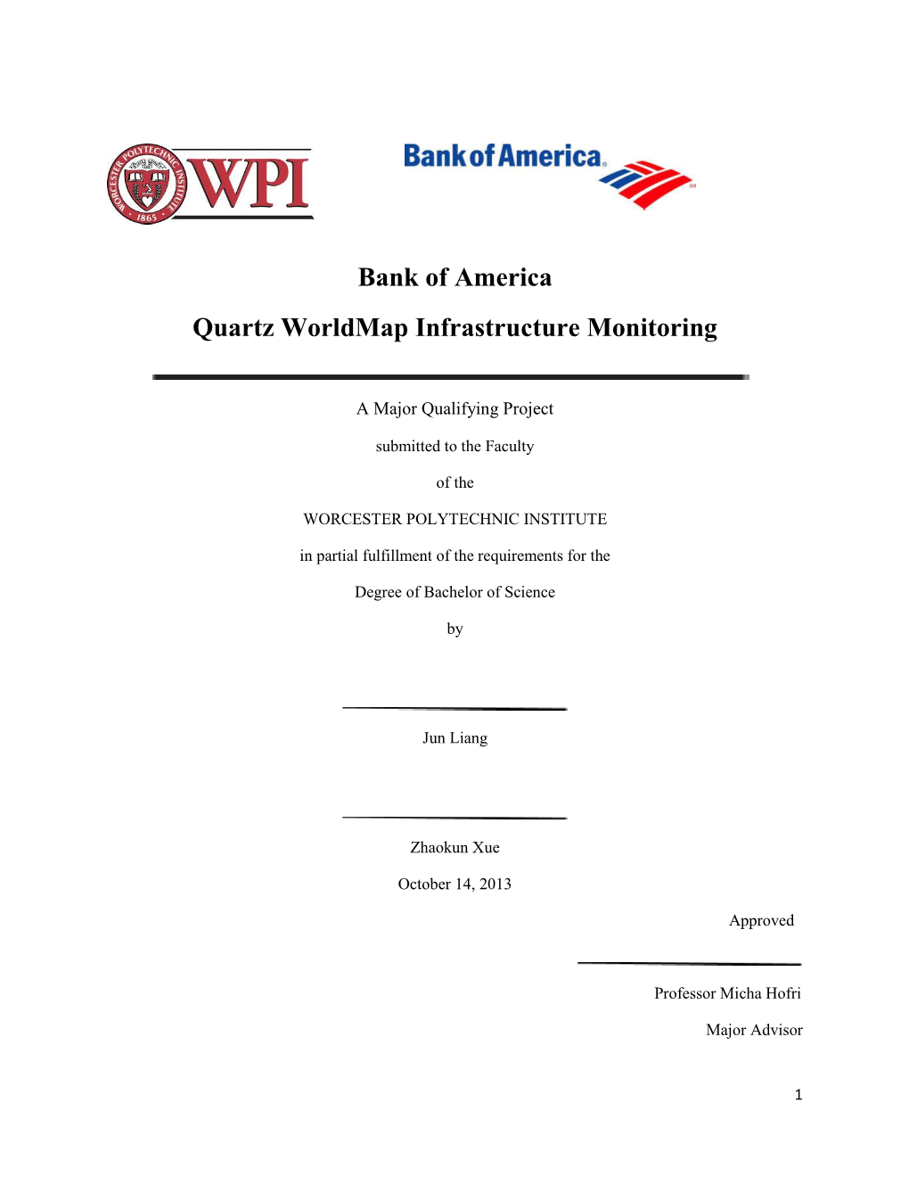 Bank of America Quartz Worldmap Infrastructure Monitoring