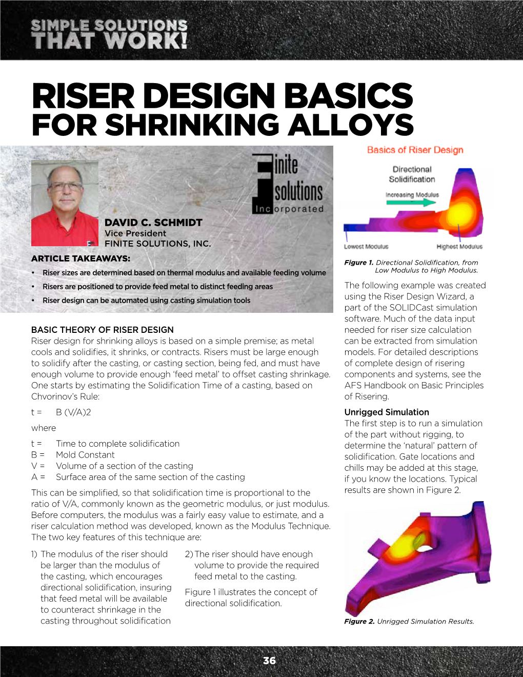 Riser Design Basics for Shrinking Alloys