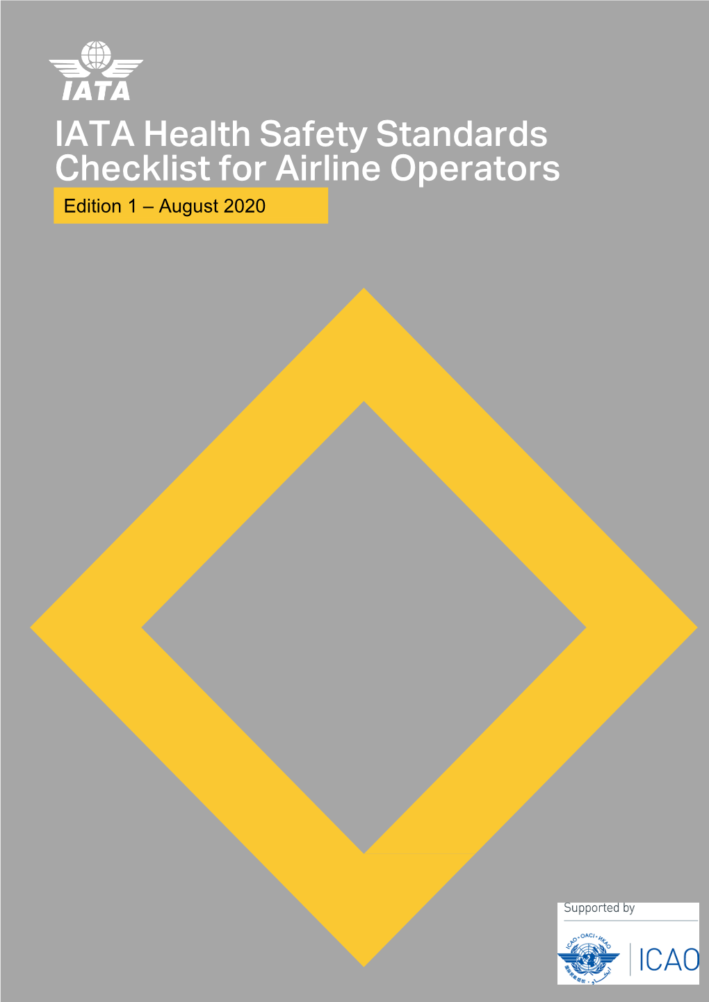 IATA Health Safety Standards Checklist for Airline Operators