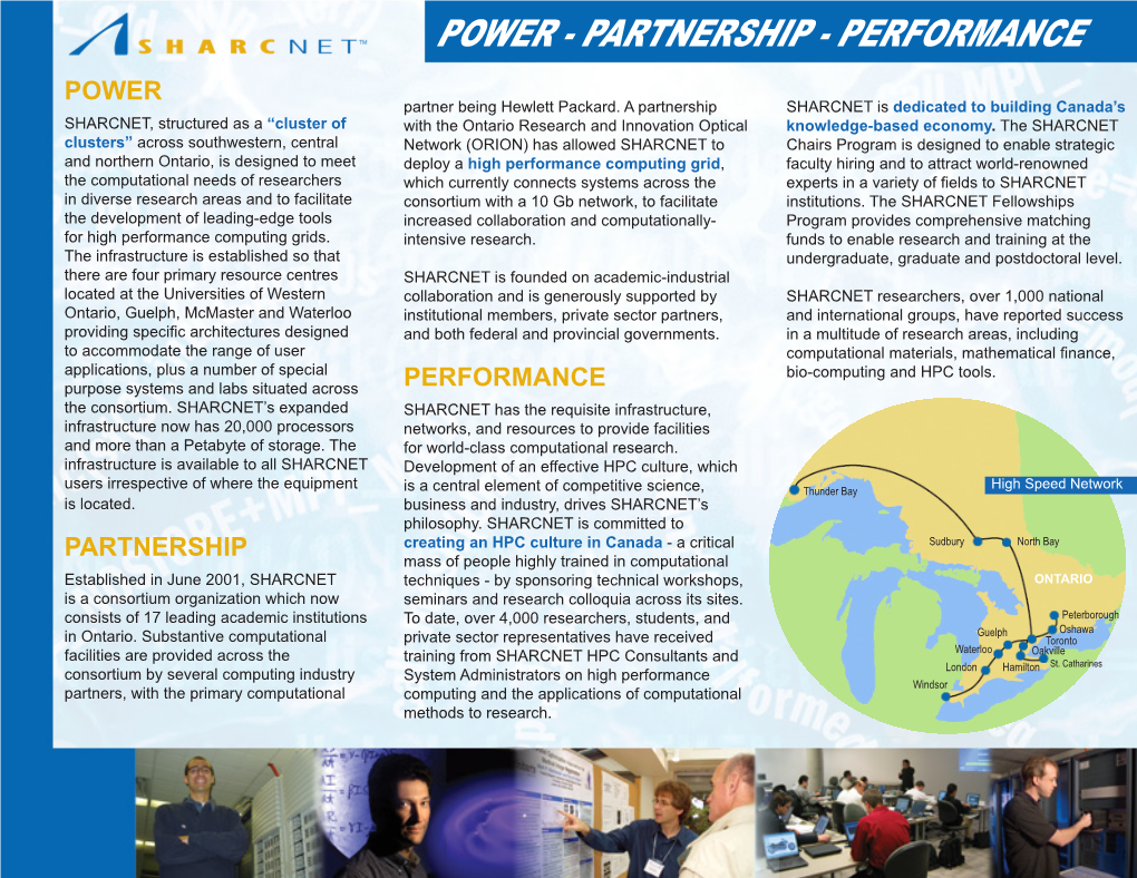 POWER - PARTNERSHIP - PERFORMANCE POWER Partner Being Hewlett Packard