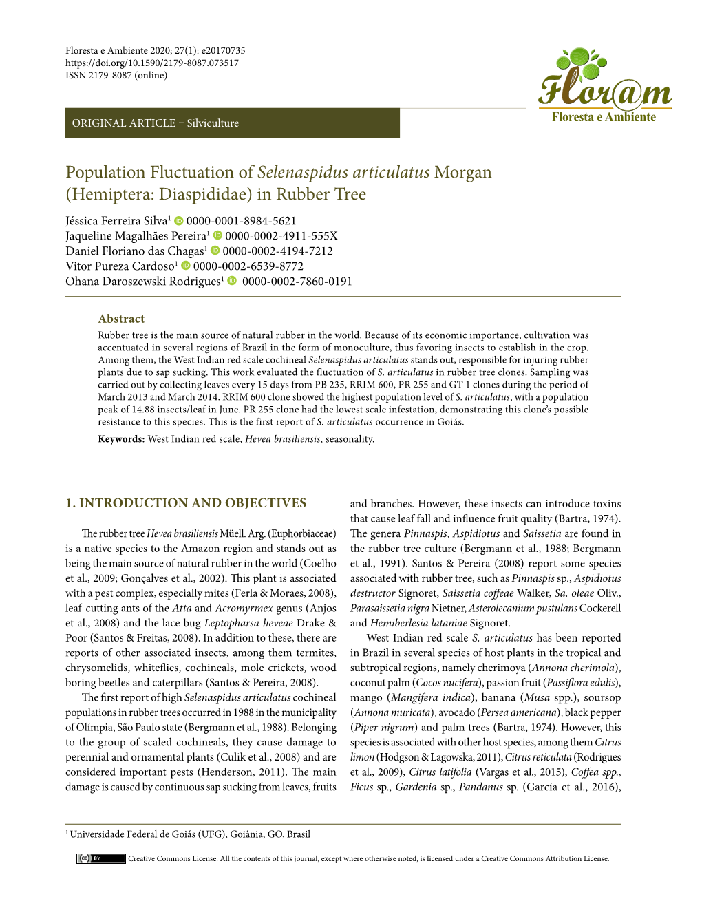 Population Fluctuation of Selenaspidus Articulatus Morgan