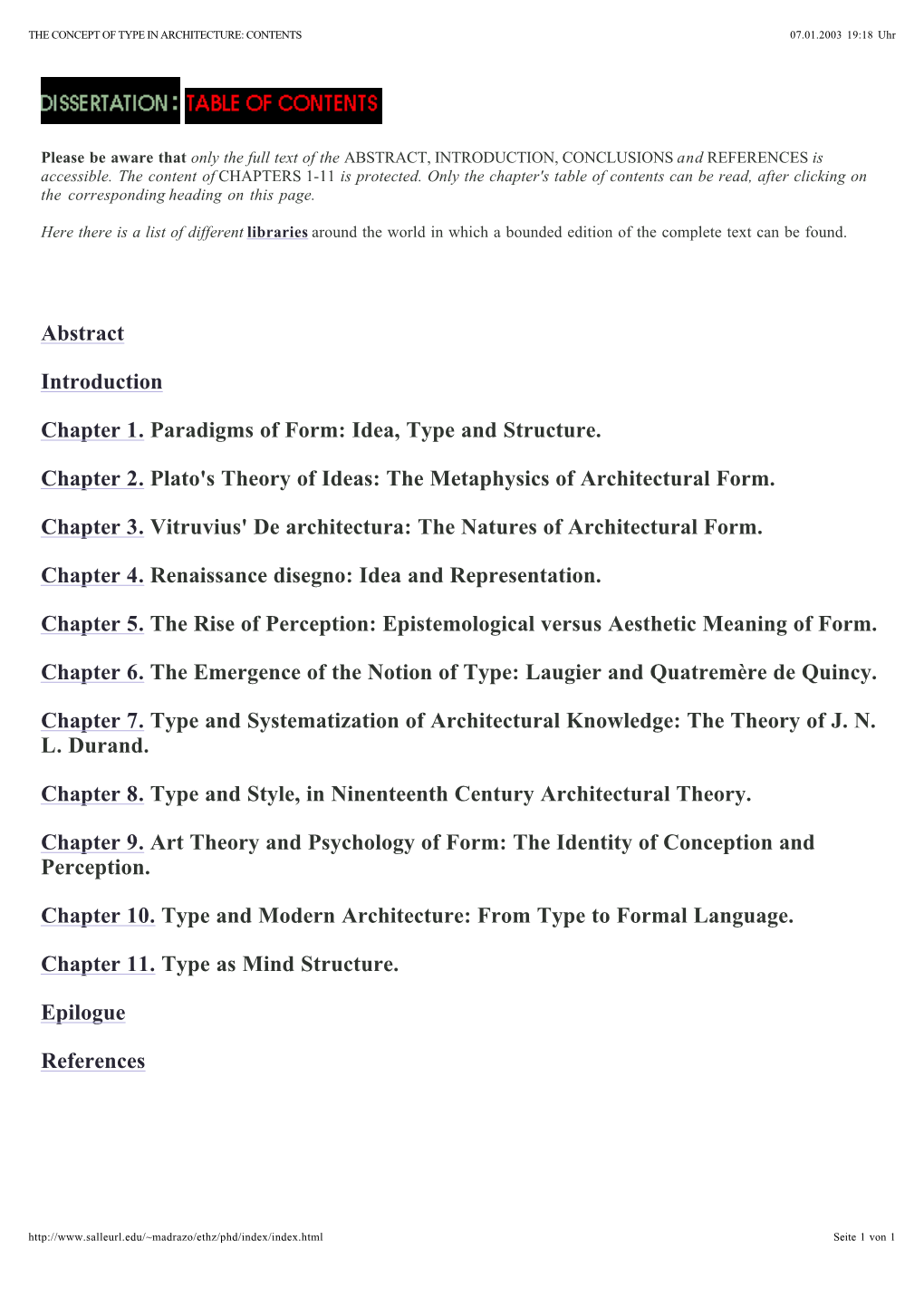 Idea, Type and Structure. Chapter 1. Plato's Theory of Ideas