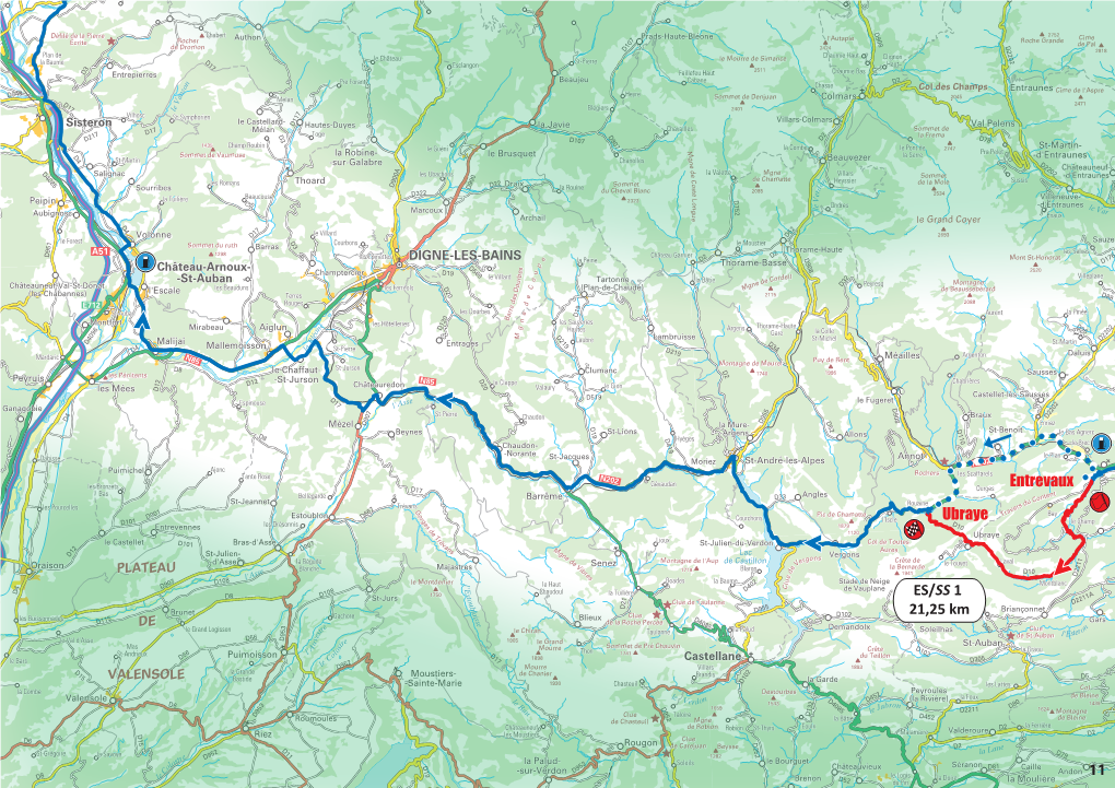 Entrevaux Ubraye ES/SS 1 21,25 Km 11