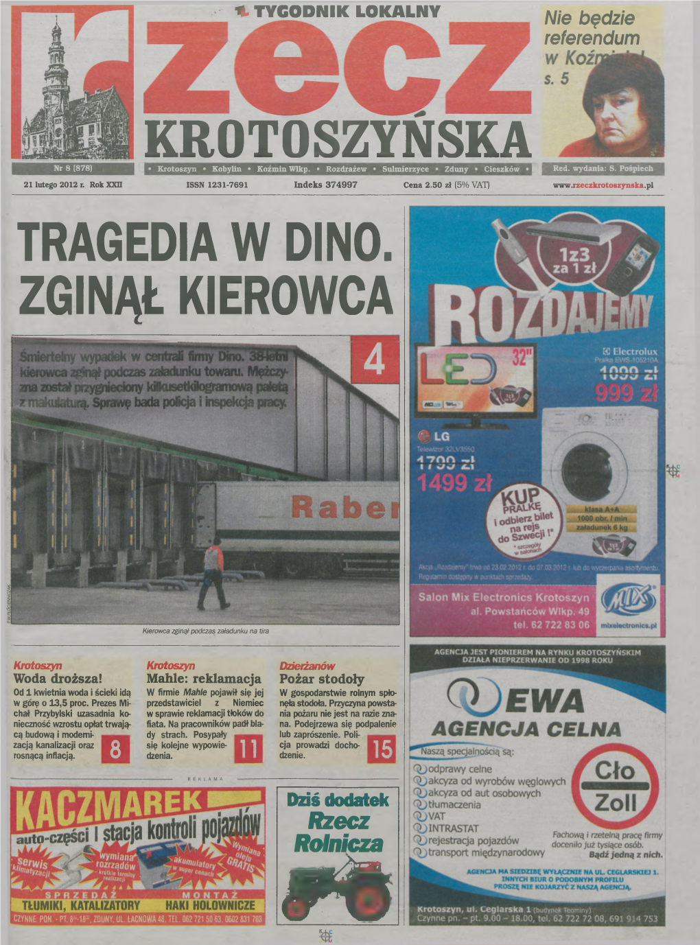 KROTOSZYŃSKA N R 8 (878) 1 • Krotoszyn • Kobylin • Koźmin Wlkp