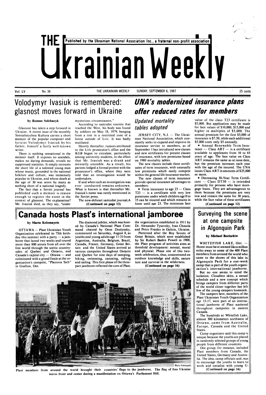 The Ukrainian Weekly 1987, No.36