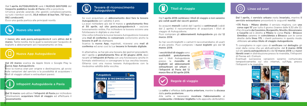 Nuova App Autoguidovie Titoli Di Viaggio Infopoint Autoguidovie a Pavia Tessera Di Riconoscimento Autoguidovie Nuovo Sito Web Re