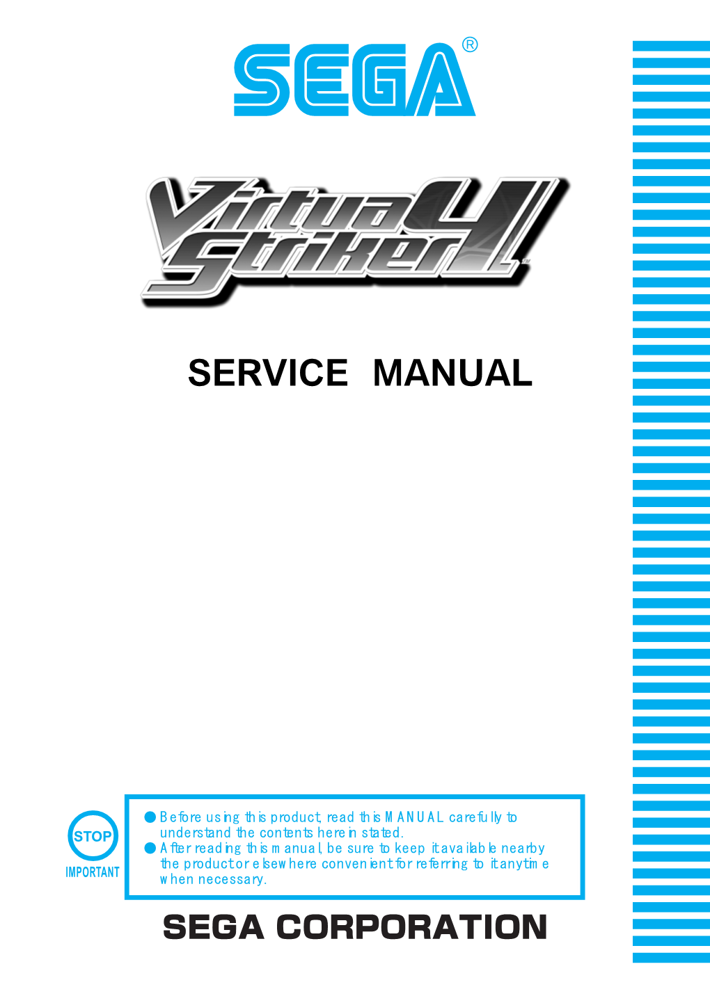 Arcade Virtua Striker 4 Manual Virtua Striker 4