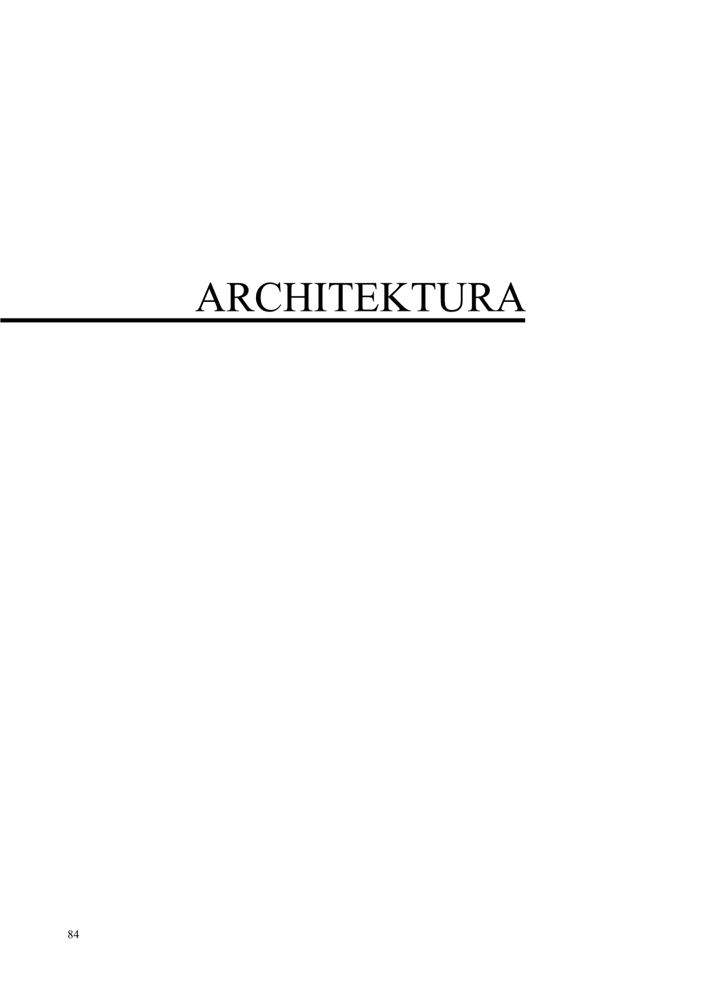 Architektura