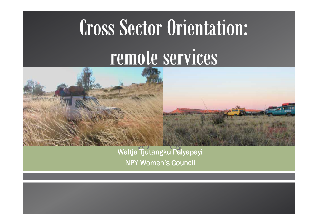 Cross Sector Orientation Workshop