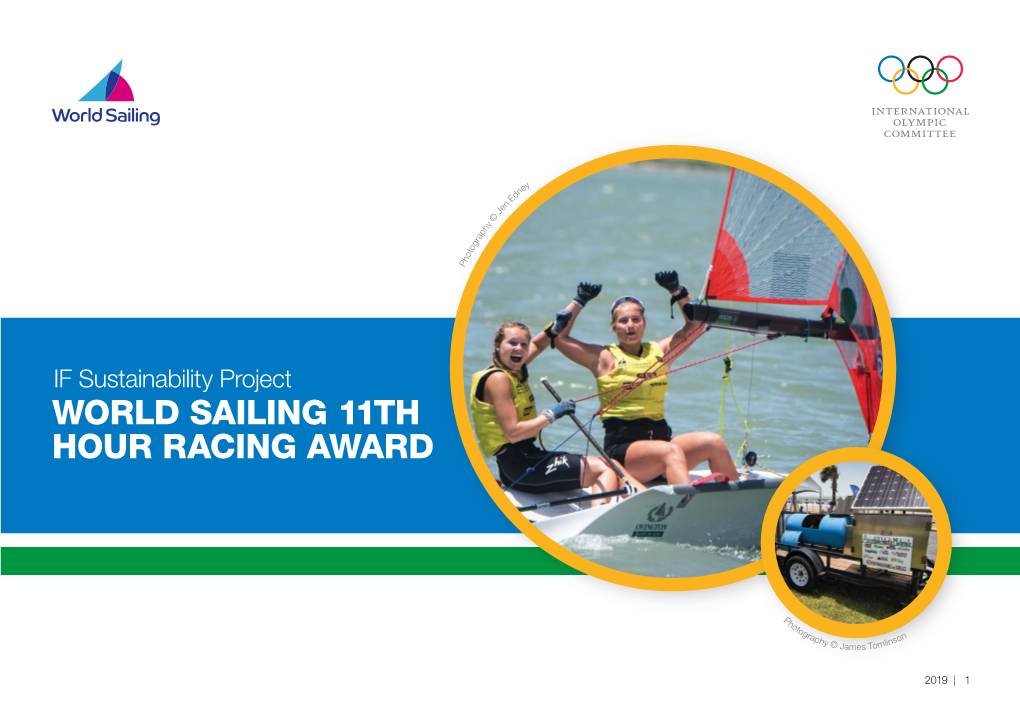 World Sailing 11Th Hour Racing Award