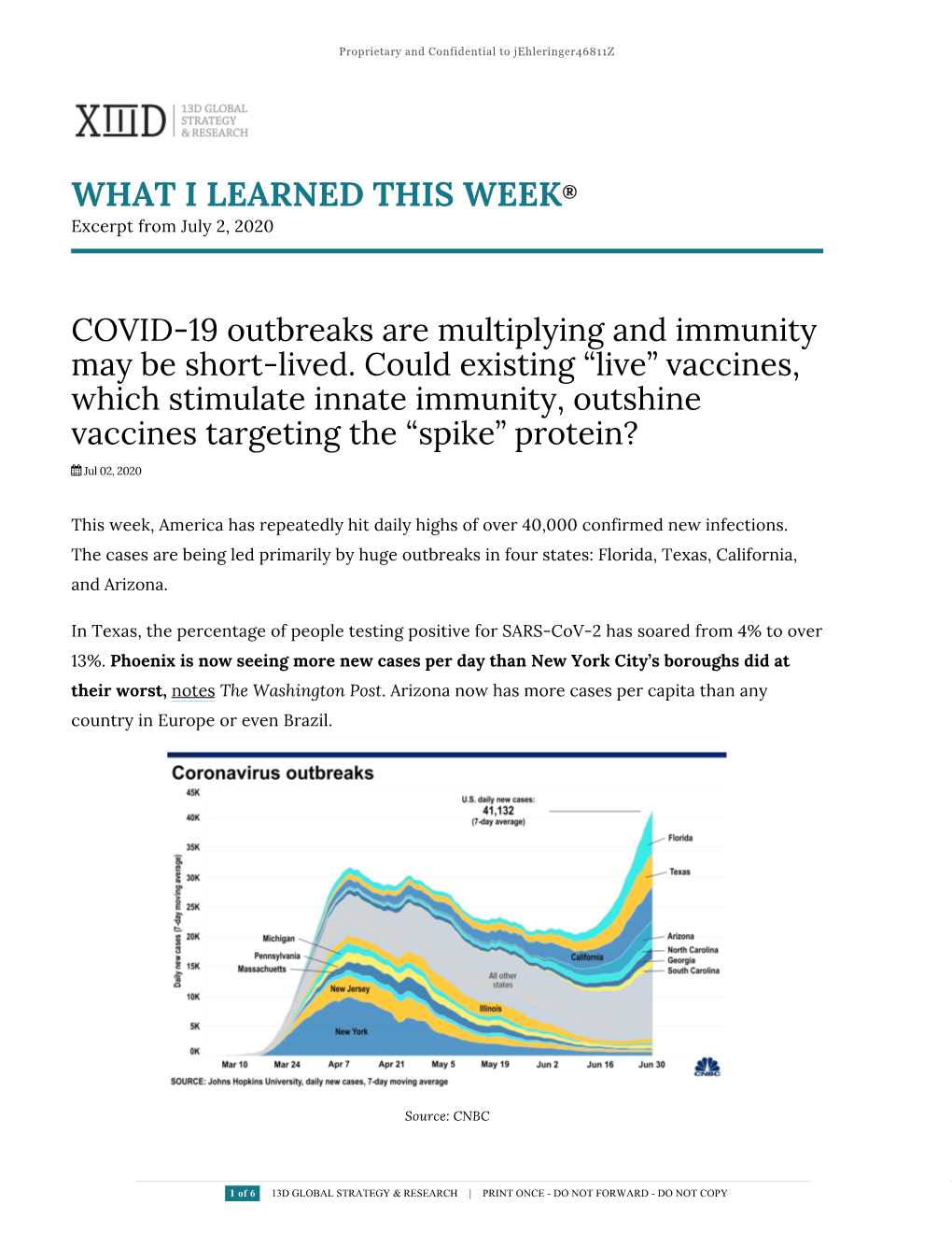 COVID-19 Outbreaks Are Multiplying and Immunity May Be Short-Lived