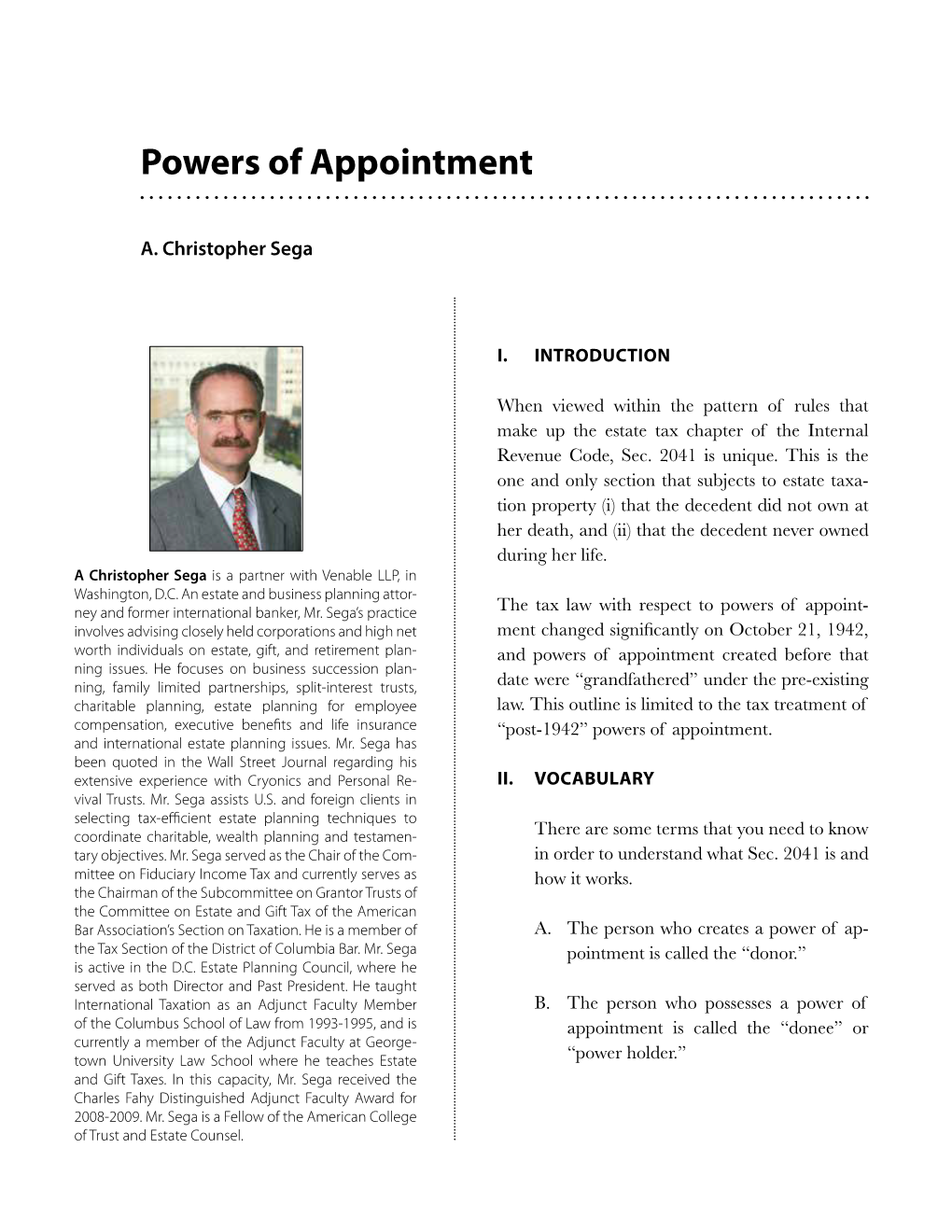 Powers of Appointment