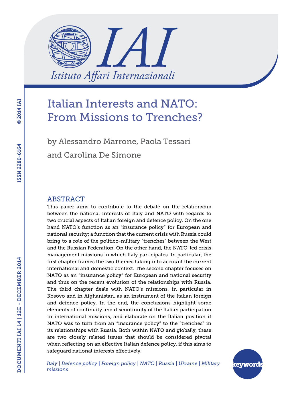 Italian Interests and NATO