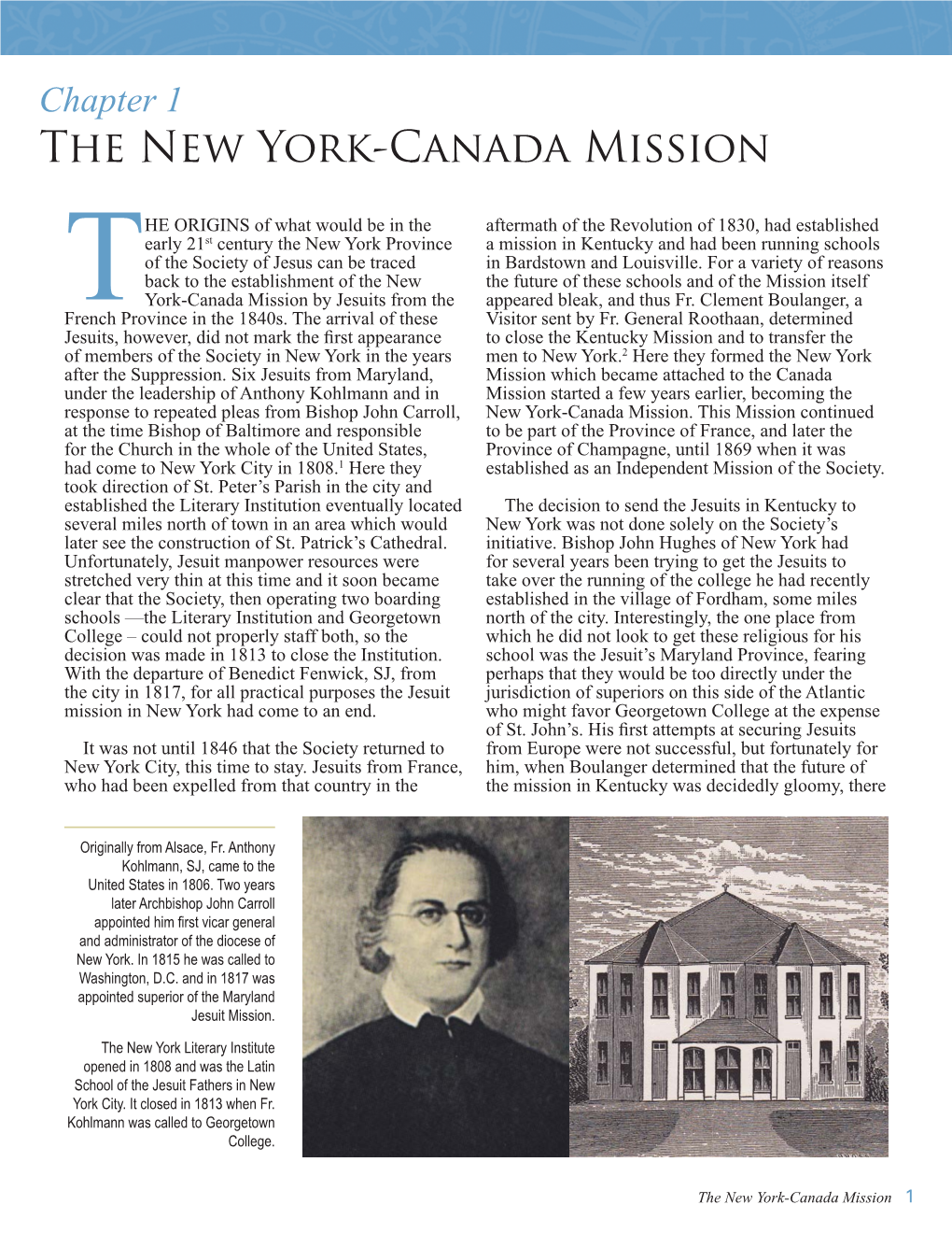 The New York-Canada Mission