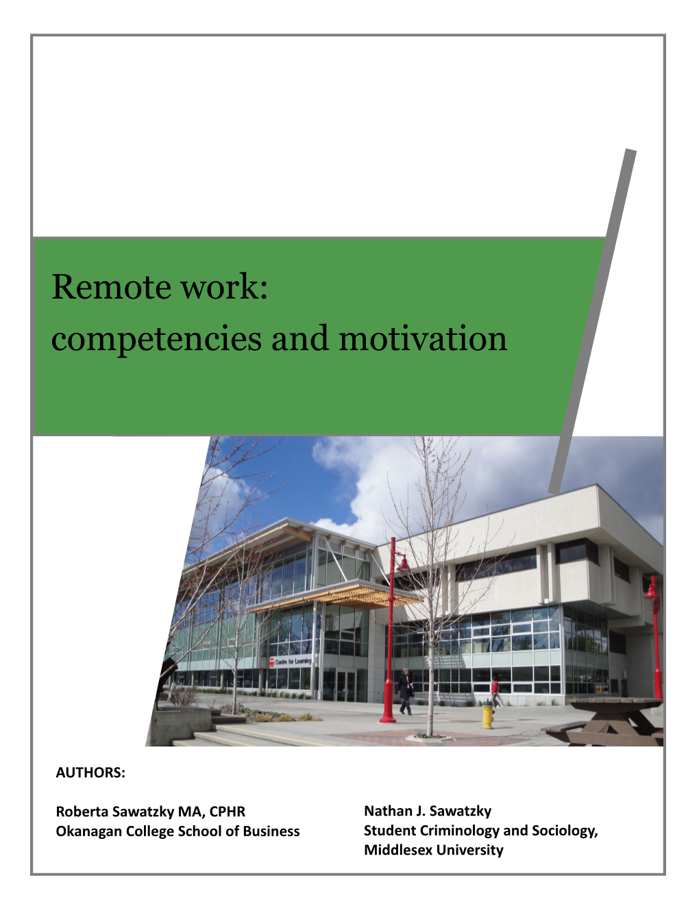 Remote Work: Competencies and Motivation