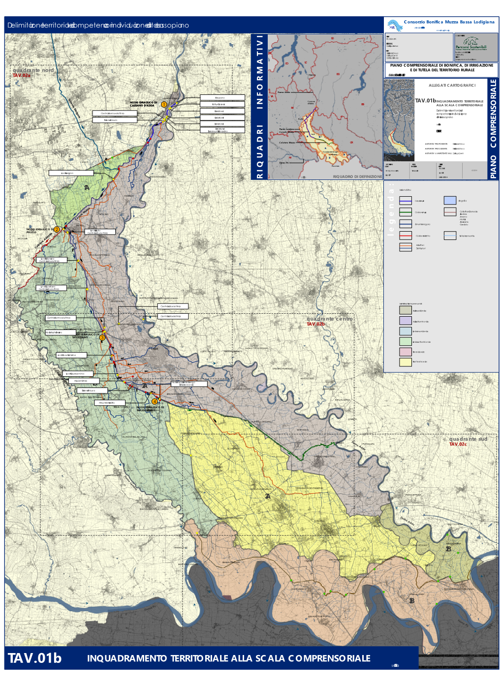 INQUADRAMENTO TERRITORIALE ALLA SCALA COMPRENSORIALE TAV.01B Scala1:50.000