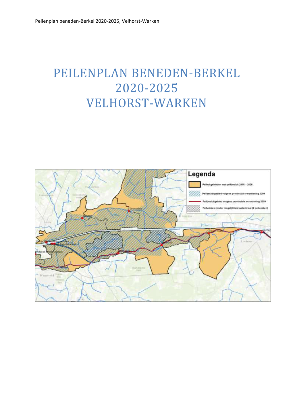 Peilenplan Beneden-Berkel 2020-2025 Velhorst-Warken