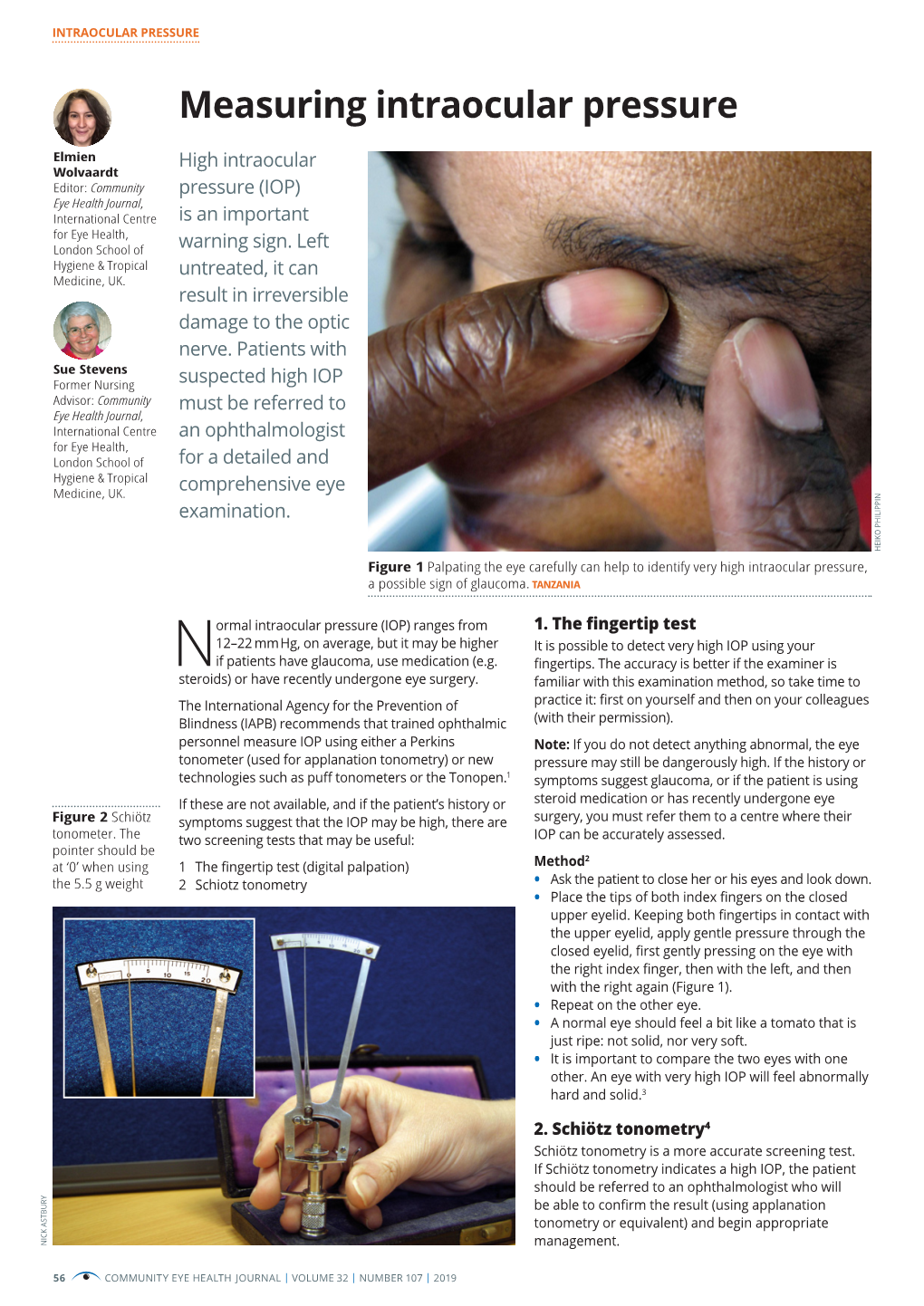 Measuring Intraocular Pressure