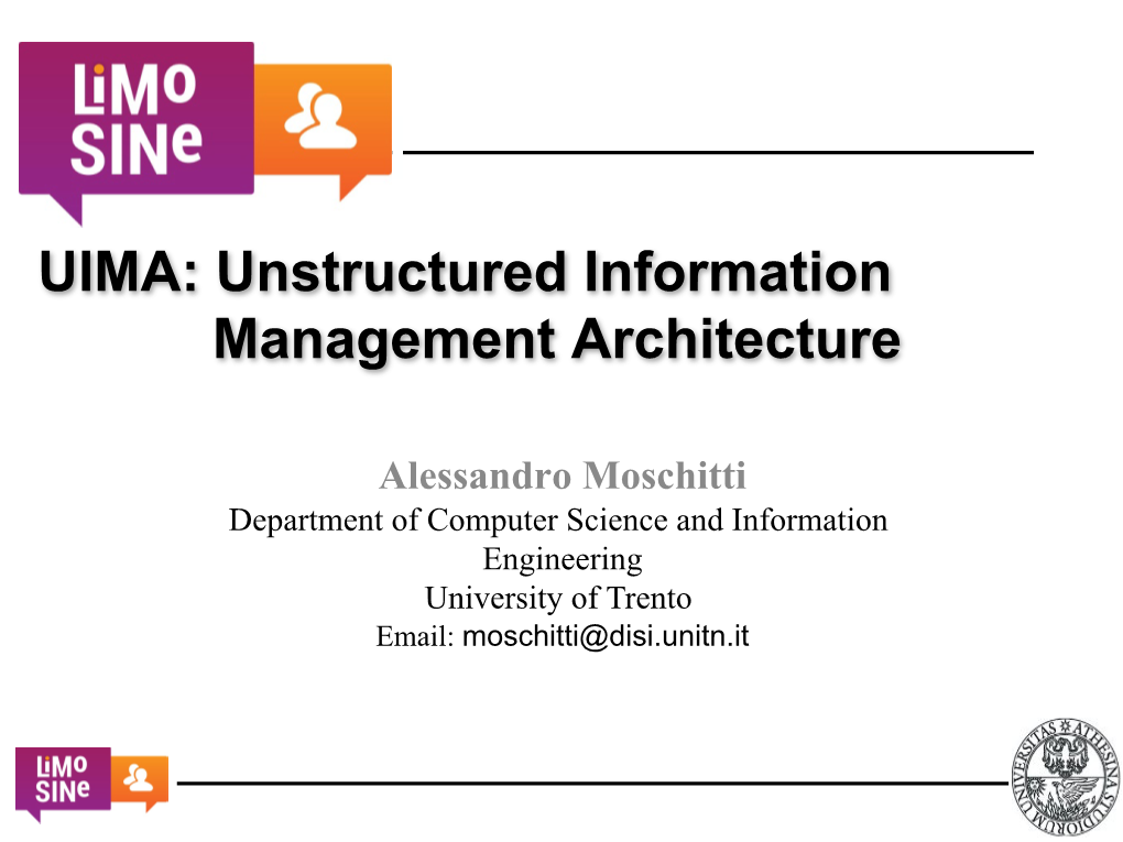 UIMA: Unstructured Information Management Architecture