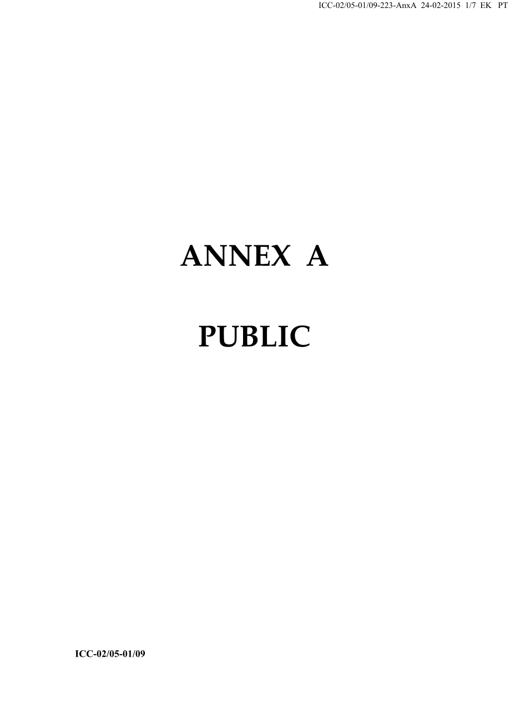 Annex a Public