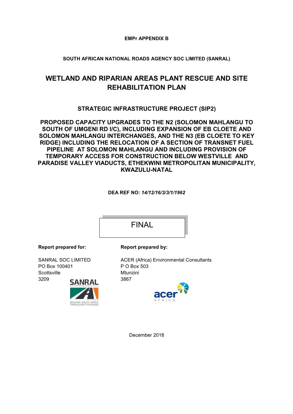 6 BA12 Empr Appendix B Final Wetland Riparian