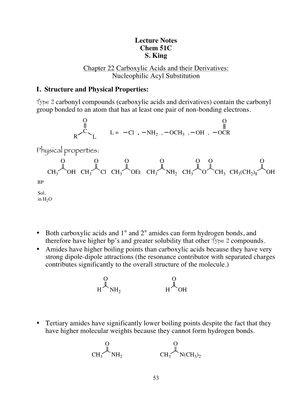 Chem 51C Chapter 22 Notes