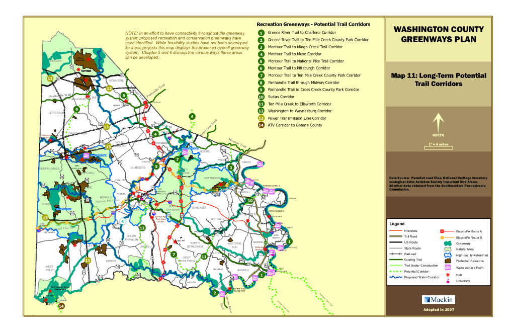 Long-Term Potential Trail Corridors