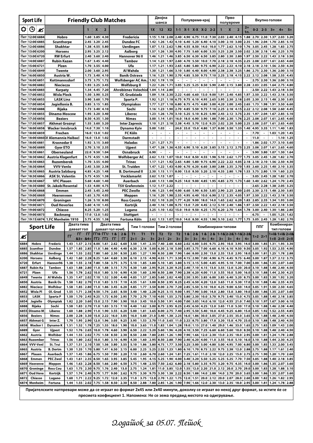 Dodatok Za 05.07. Petok