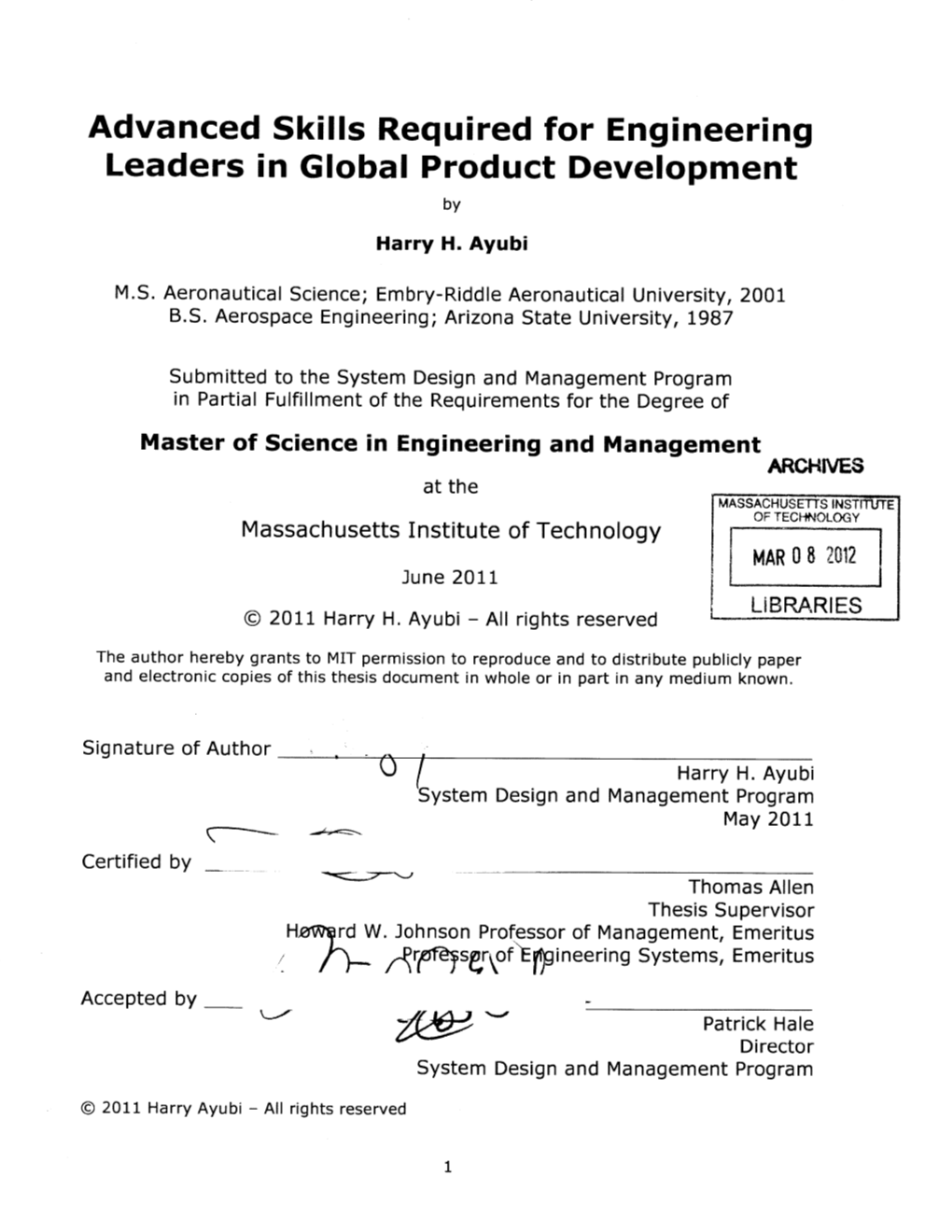 Advanced Skills Required for Engineering Leaders in Global Product Development by Harry H