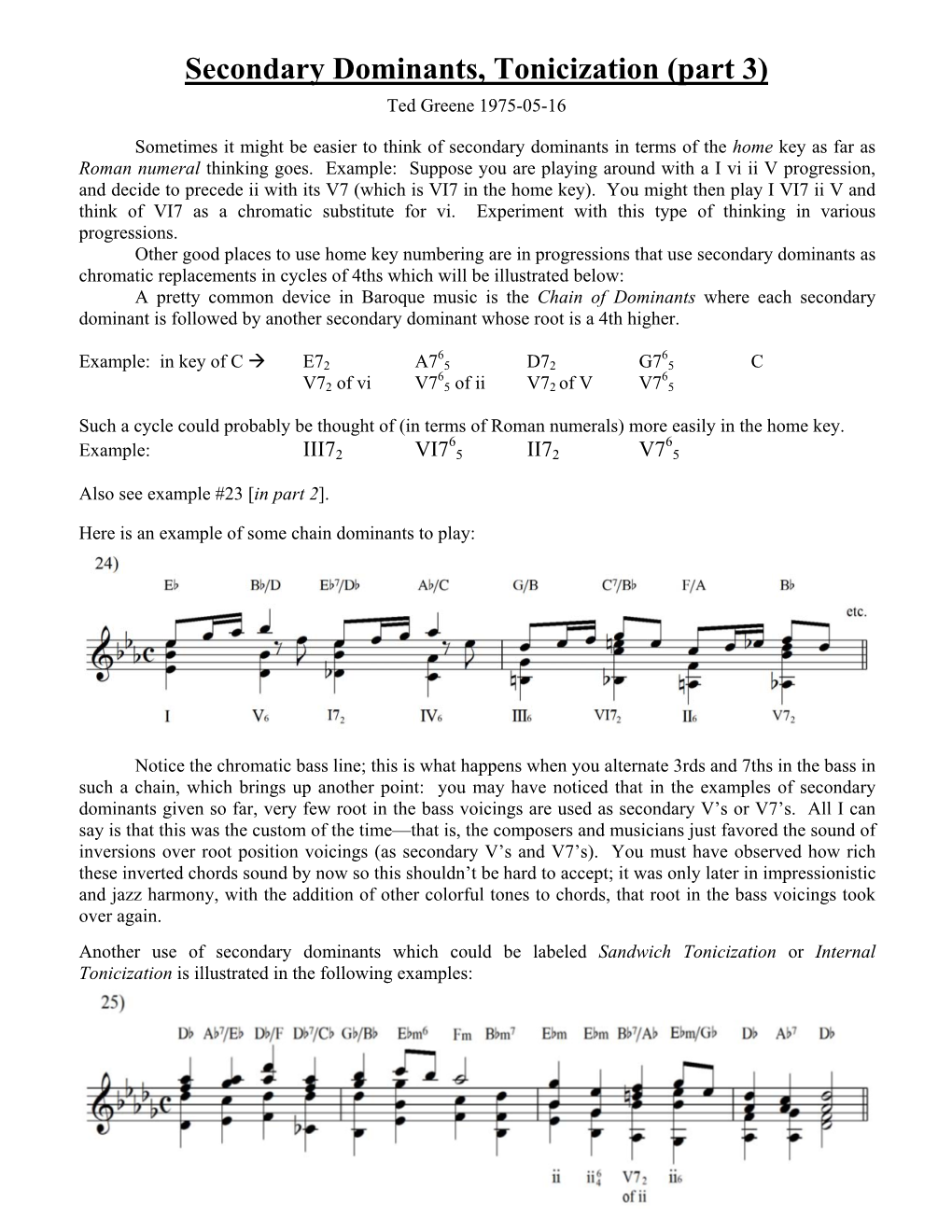 Secondary Dominants, Tonicization (Part 3)