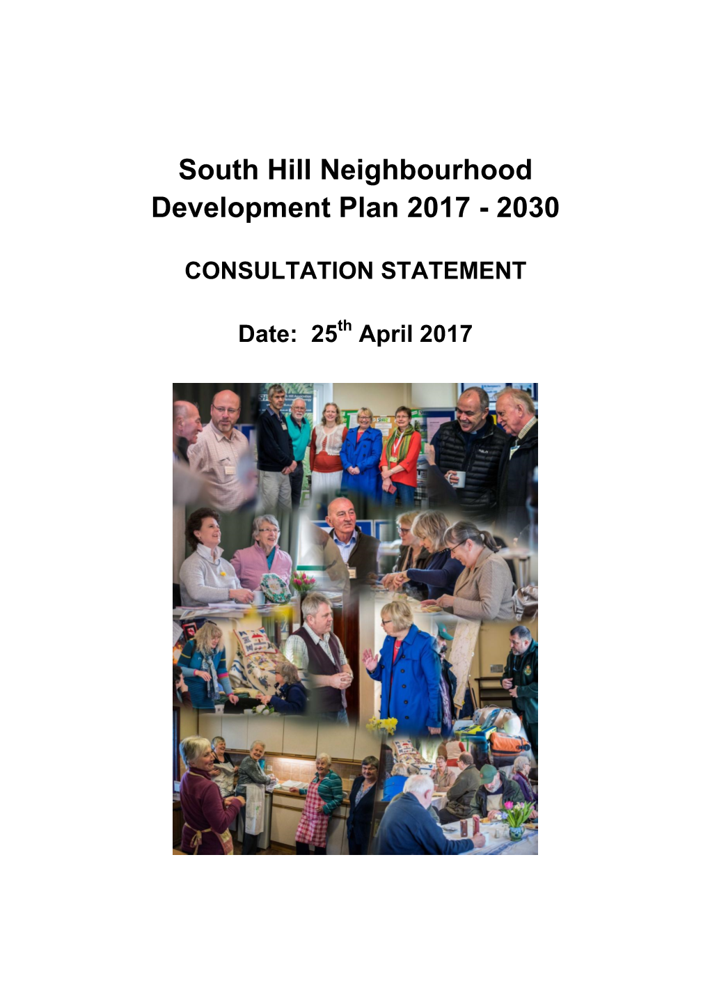 South Hill Neighbourhood Development Plan 2017 - 2030