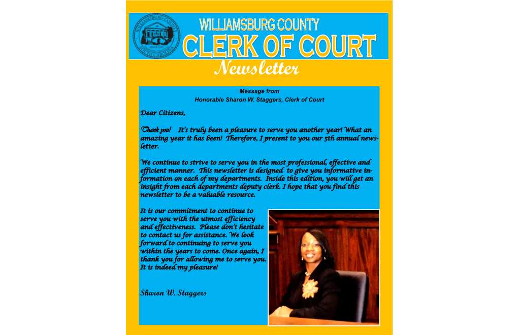 Clerk of Court Newsletter