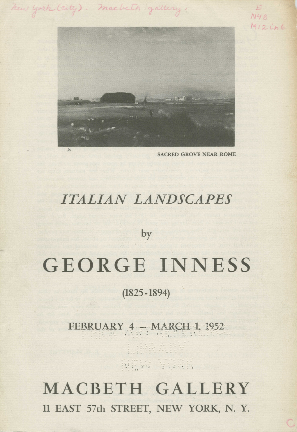 Italian Landscapes by George Inness (1825-1894)