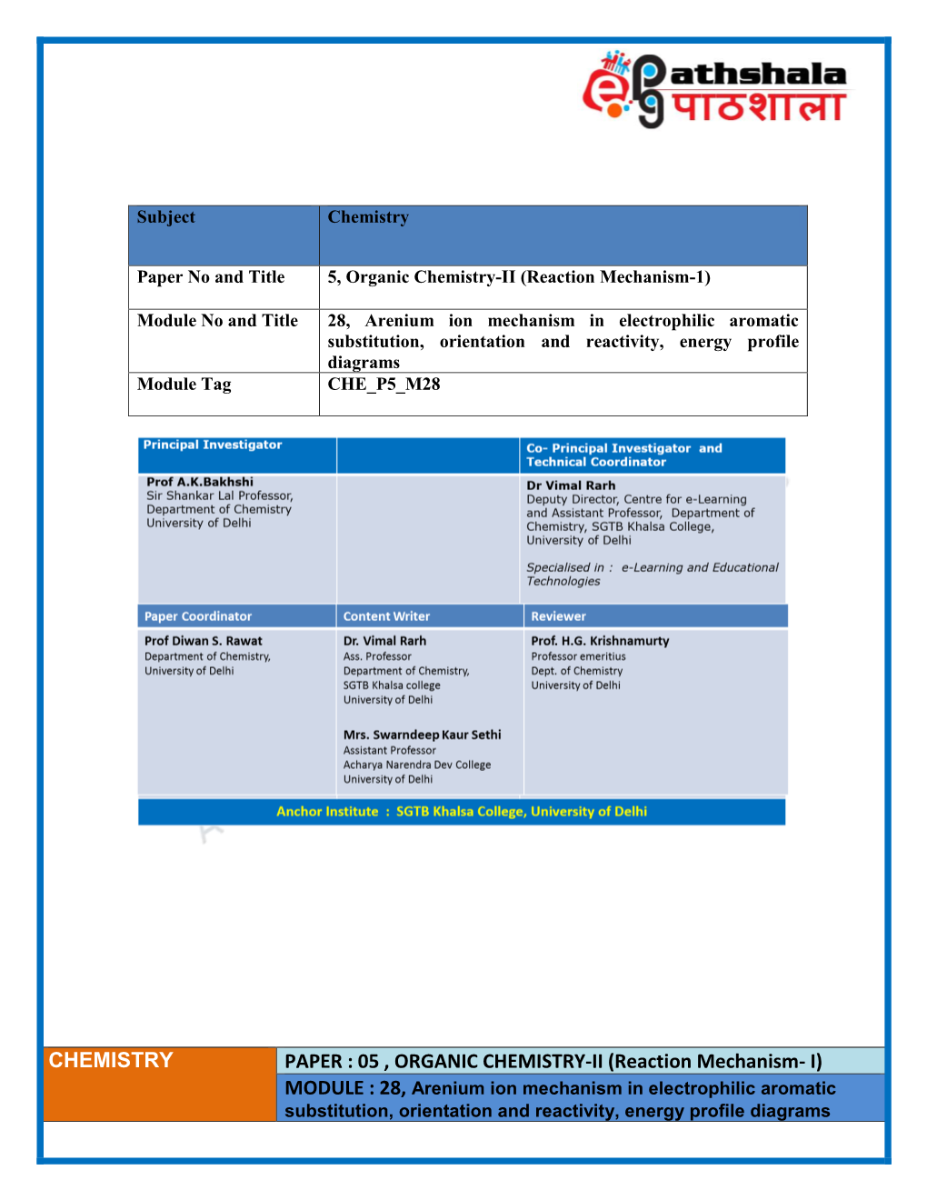 Bsc Chemistry