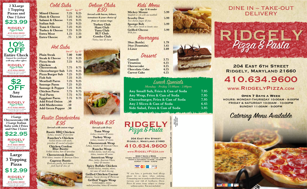 Ridgely Pizza & Pasta