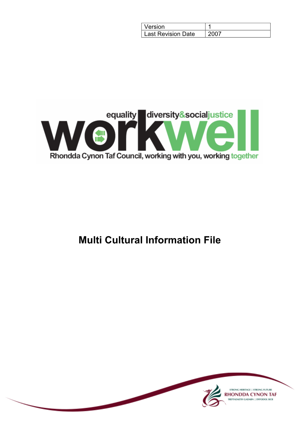 Multi Cultural Information File